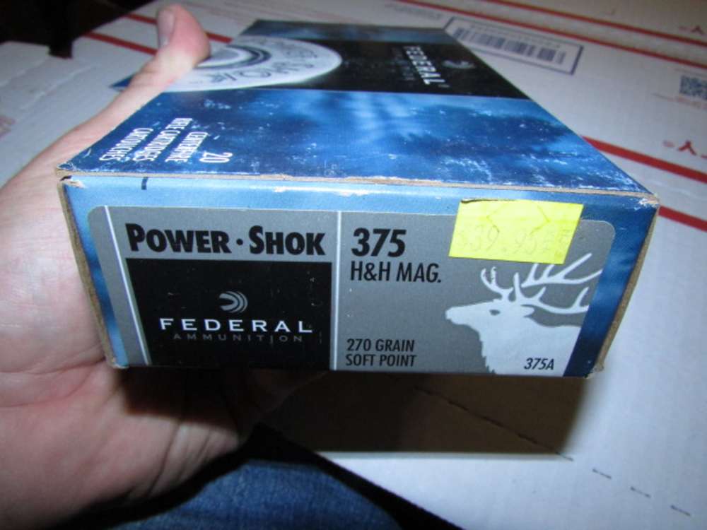 Federal 270 Grain Soft Point .375 H&H Magnum Ammunition FREE SHIPPING!-img-0