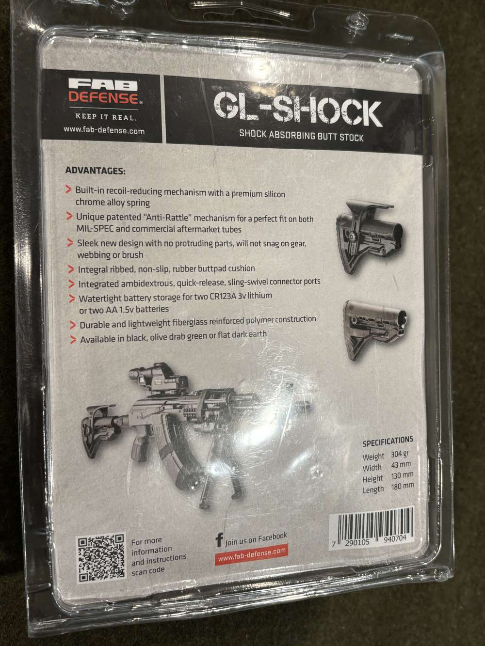 New Old Stock FAB Defense GL- Shock CP - AR15 M4 Mil-Spec Collapsible Stock-img-11