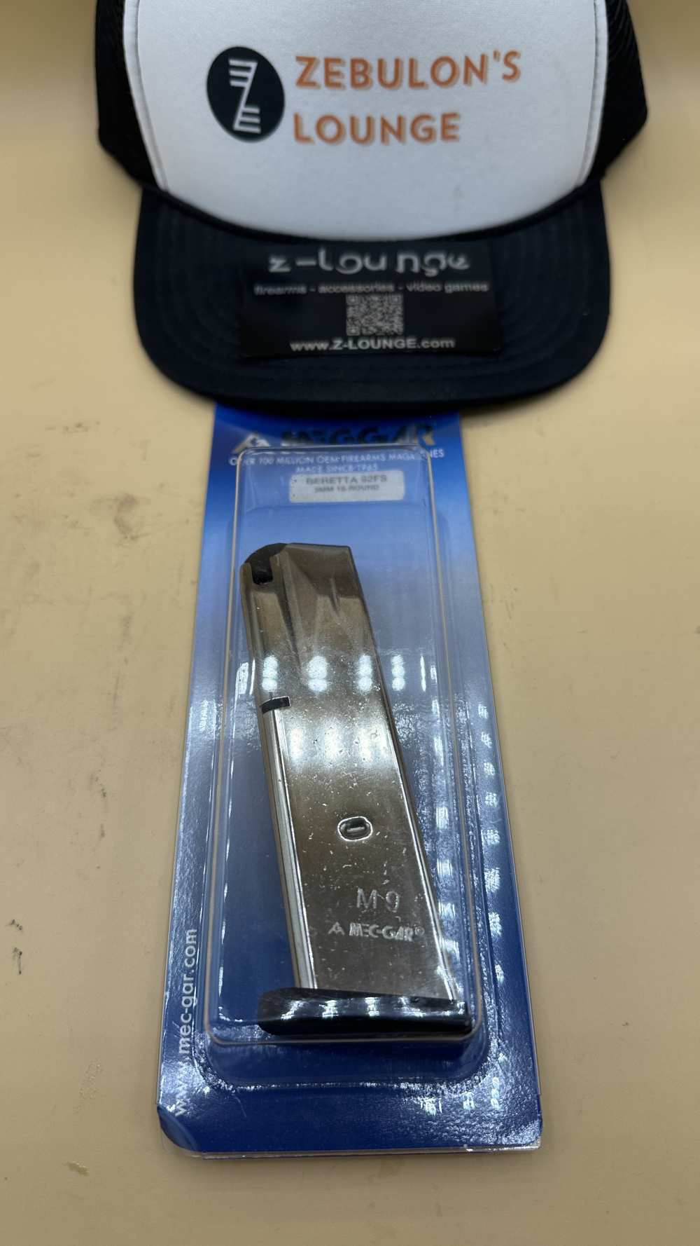 MecGar Beretta 92 9mm 15-Round 15RD Magazine Mag Clip Silver Nickel MEC-GAR-img-1