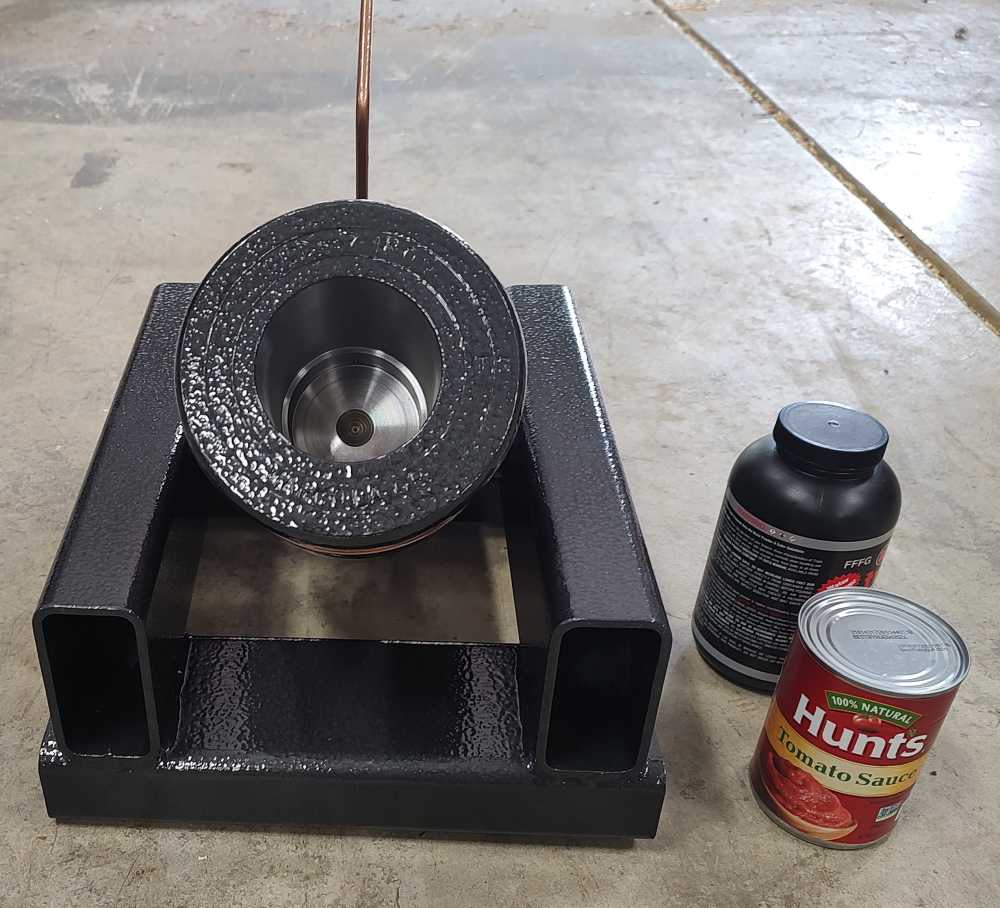 3" mortar cannon coehorn type with adjustable base-img-2
