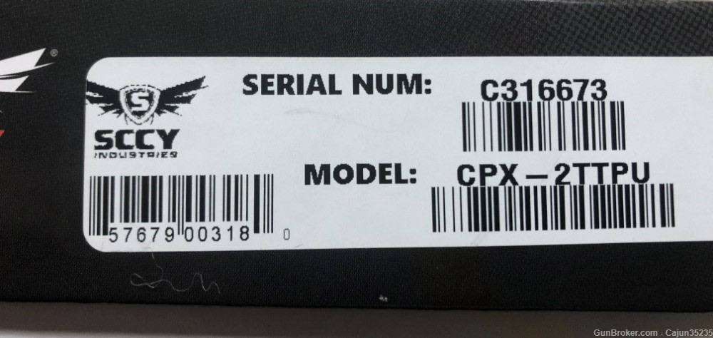 SCCY CPX-2-CB 9MM 10 RD PISTOL-img-2