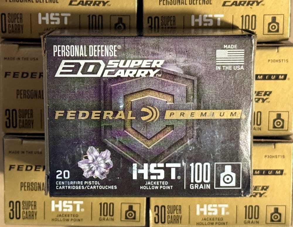 660 rounds of Federal 30 Super Carry pistol ammo-img-3