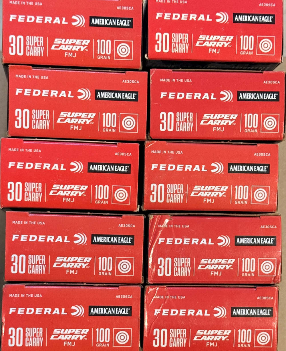 660 rounds of Federal 30 Super Carry pistol ammo-img-2