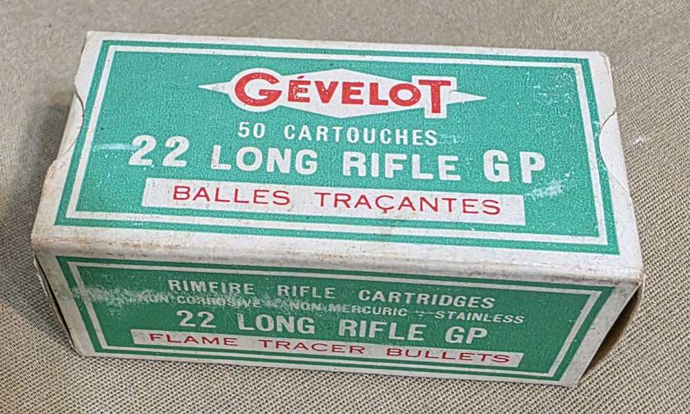 Vintage Rare! Gevelot .22LR Tracer ammo 50 Rounds -img-0