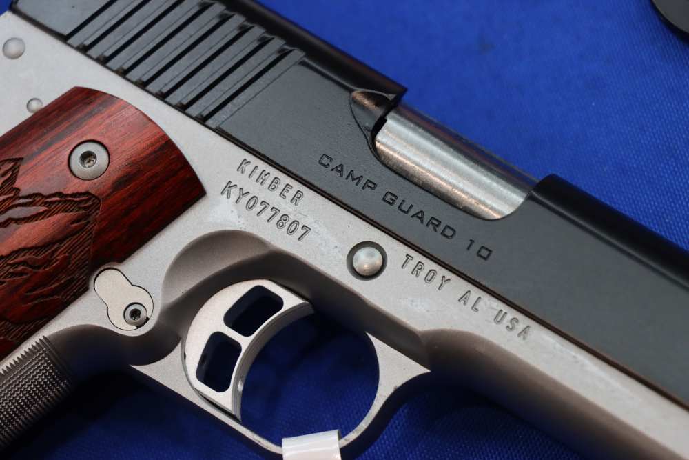 Kimber Model CAMP GUARD 10 1911 Pistol 10MM 2-Tone Stainless RMEF New SA 5"-img-12