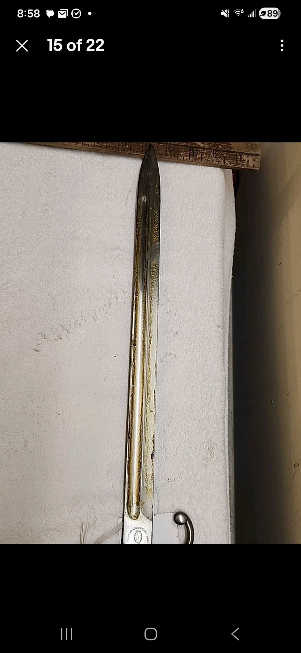 Argentine Model 1909 Mauser Sword Bayonet Matching Scabbard WKC Solingen H8-img-14