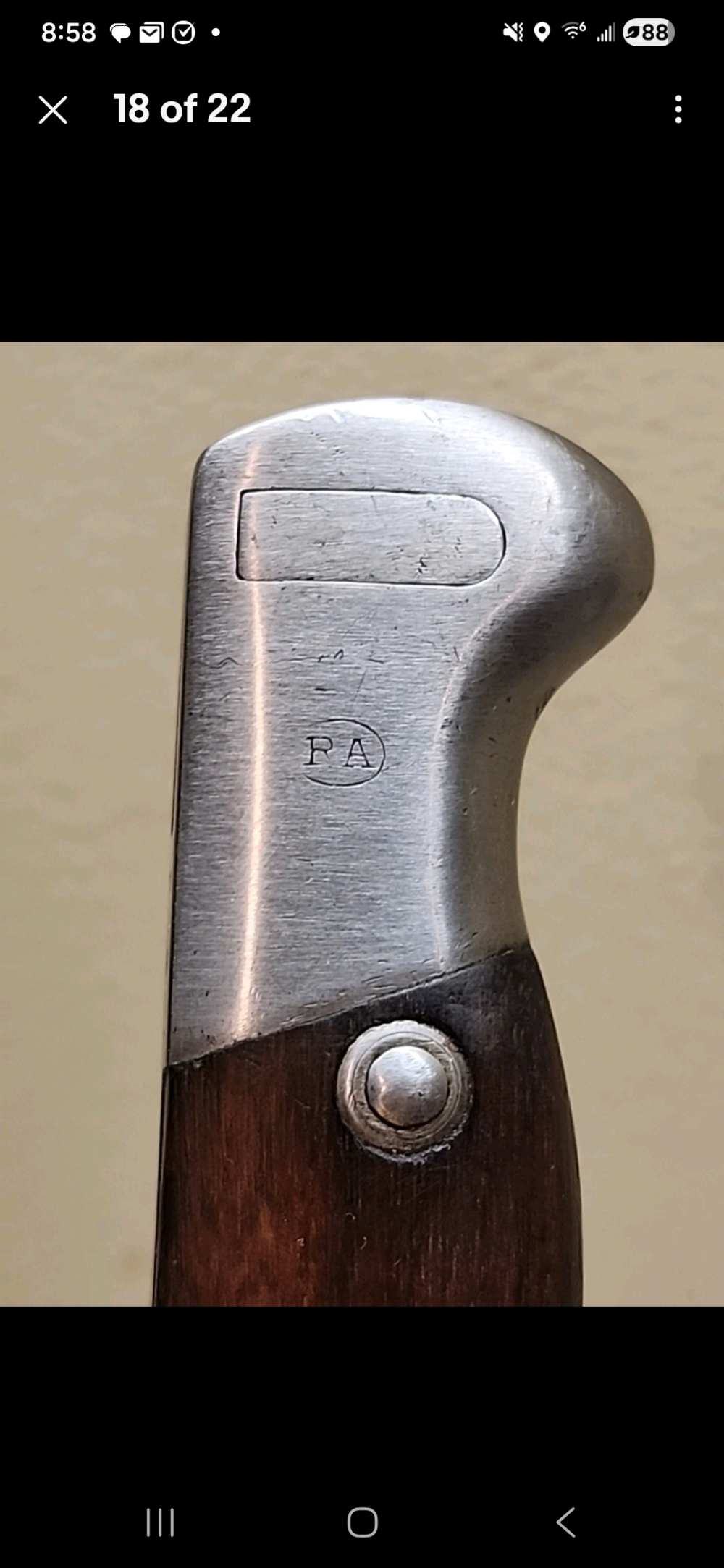 Argentine Model 1909 Mauser Sword Bayonet Matching Scabbard WKC Solingen H8-img-17
