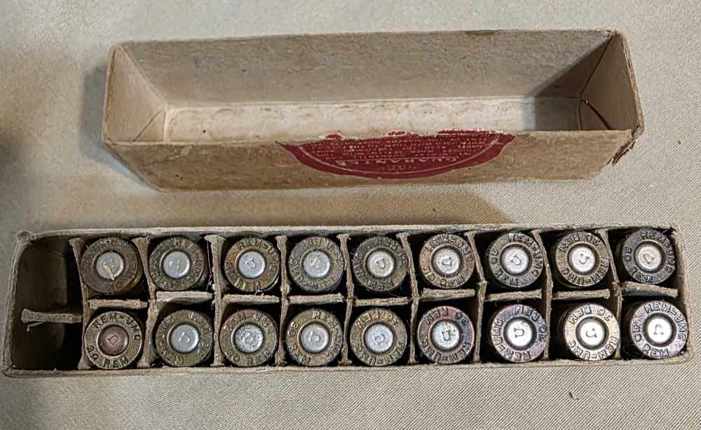 Rare! Vintage 30 Remington ammo 18 Rounds. Two Piece Box. Remington UMC.-img-4