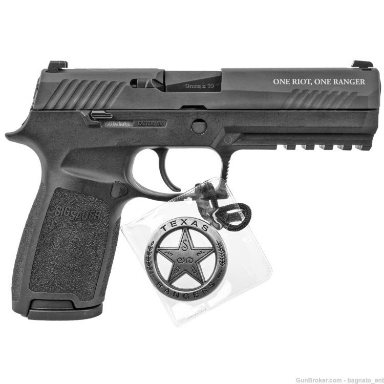 Sig Sauer P320 9MM TEXAS RANGER CHALLANGE COIN 320F-9-BSS-FTRF-img-0
