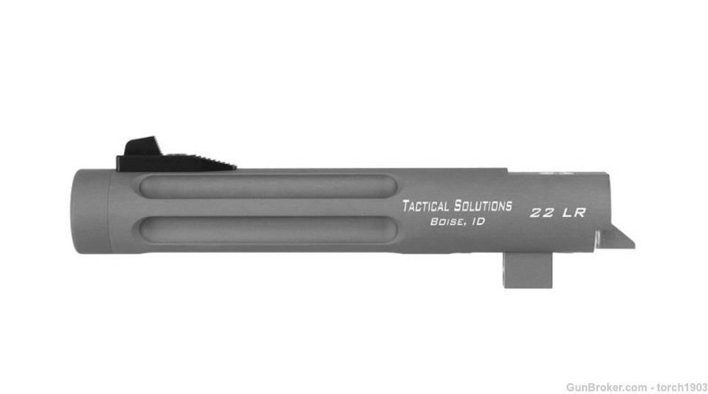 Tactical Solutions Browning Buck Mark Barrel 5.5" GMG Fluted .22LR gray-img-0
