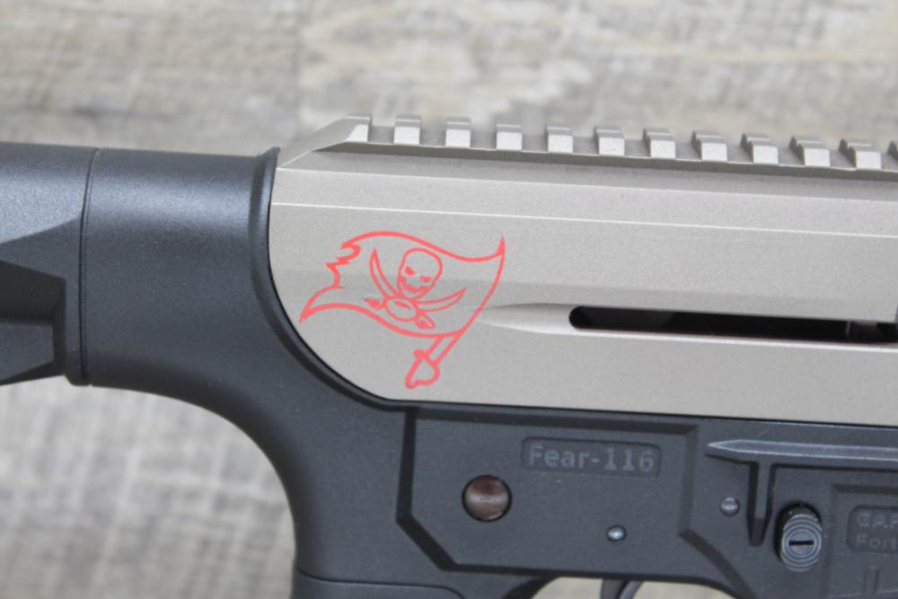 AR  12 Gauge Fear 116 "Tampa Bay Buccaneers" Custom Duracoat (Cerakote)-img-3