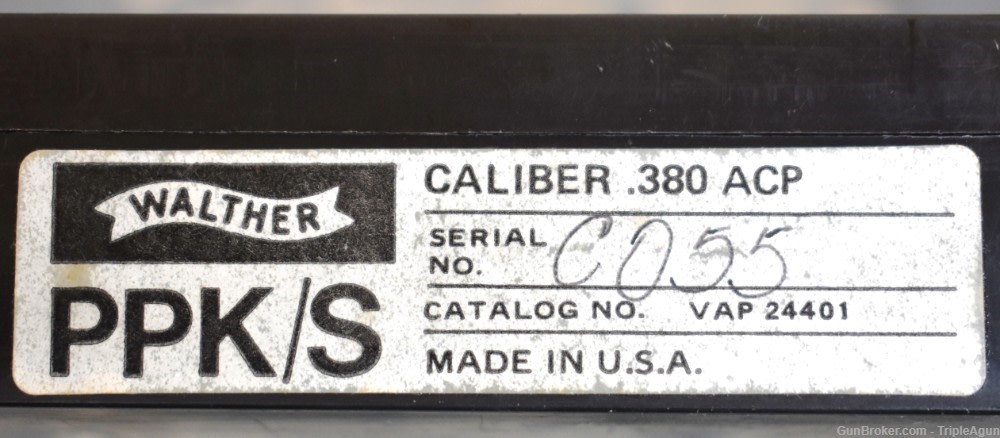 Walther PPK/S in .380 ACP by InterArms - SS with box made 1999-img-12