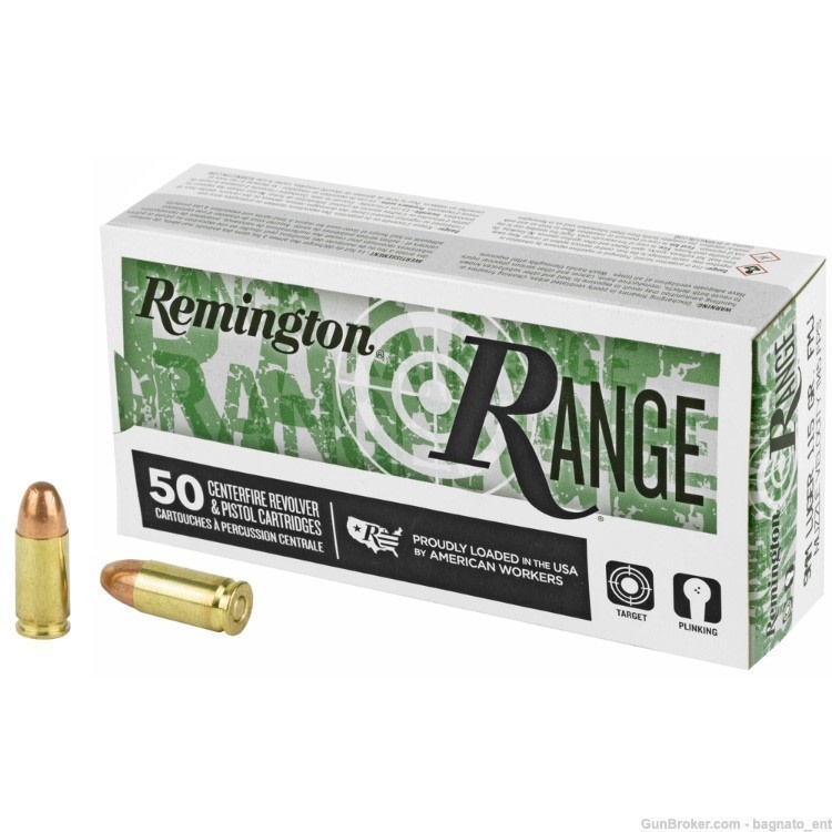 Remington Range Ammunition 9mm Luger 115 Grain Full Metal Jacket 28564-img-0