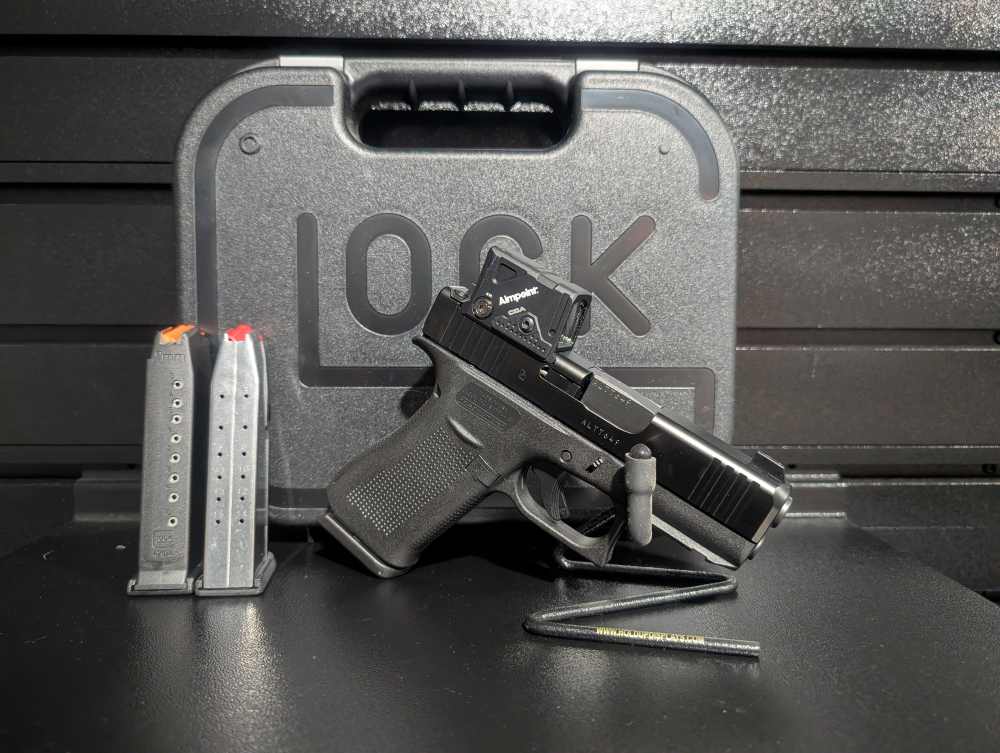 GLOCK G43X AIMPOINT COA 9MM PISTOL, 3 MAGS, DEAL -img-5