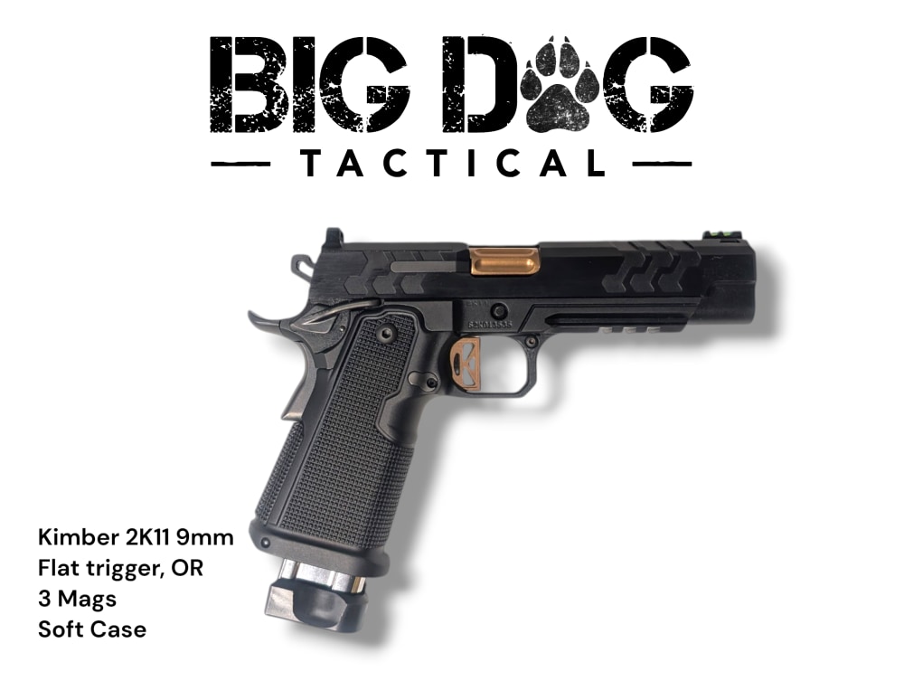 KIMBER 2K11 9MM OR PISTOL, FLAT TRIGGER, 3 MAGS, SOFT CASE -img-0