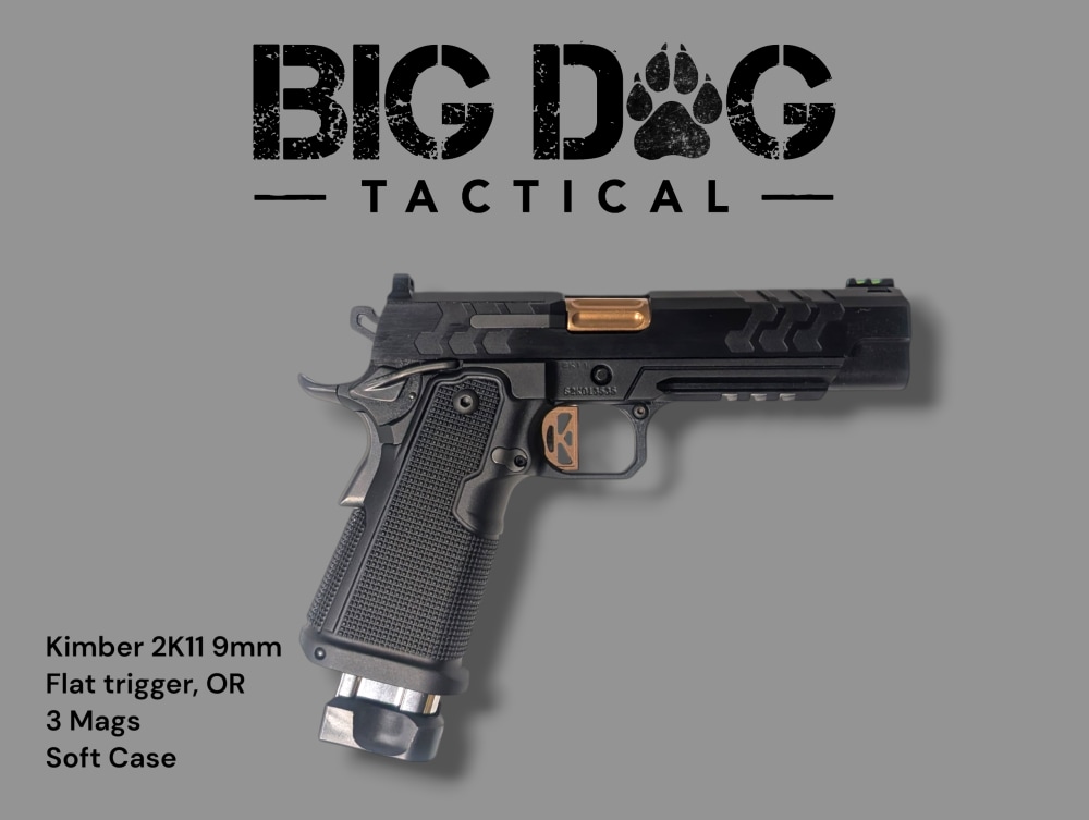KIMBER 2K11 9MM OR PISTOL, FLAT TRIGGER, 3 MAGS, SOFT CASE -img-1