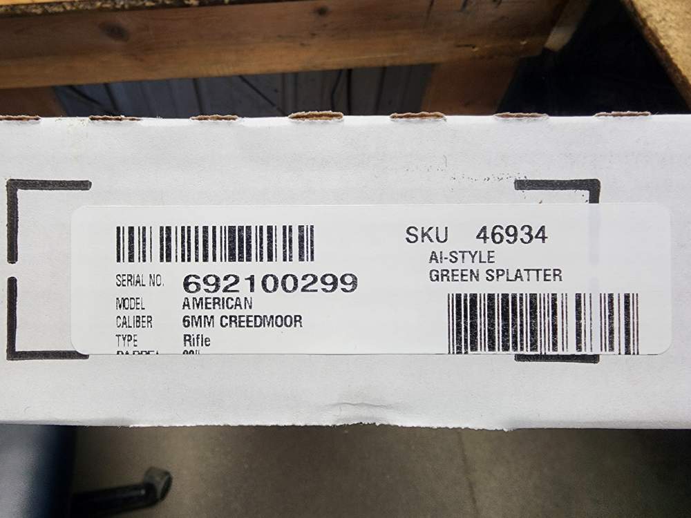 NEW RUGER AMERICAN GENERATION 2 6MM CREEDMOOR 22" GREEN SPLATTER 6 MM CREED-img-1