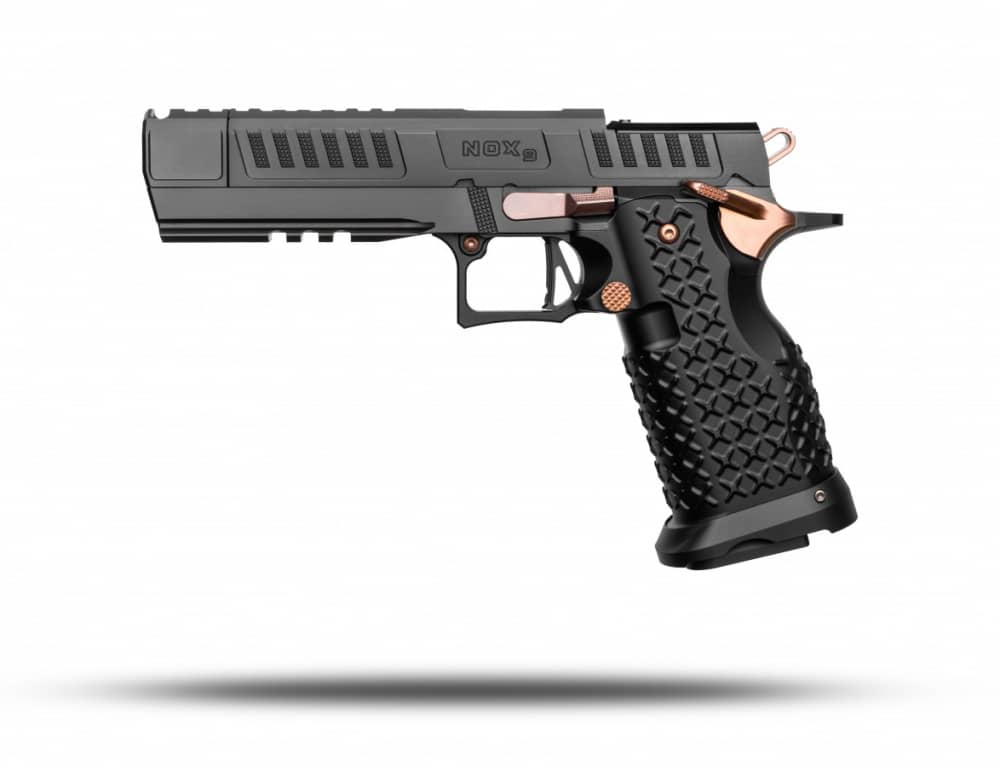 Jacob Grey Nox 9 - 5" Comped Barrel (9mm) - Optics Ready - Black/Copper PVD-img-0
