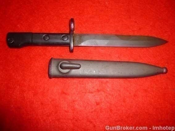 UZI Carbine A & B Bayonet With Frog -img-1