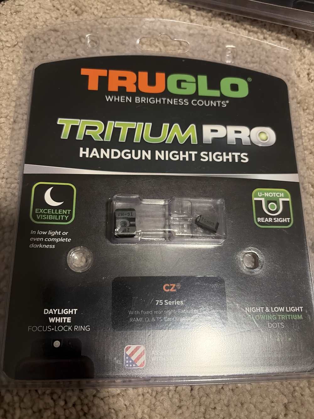 CZ 75 TruGlo Tritium Pro Night Sights-img-0