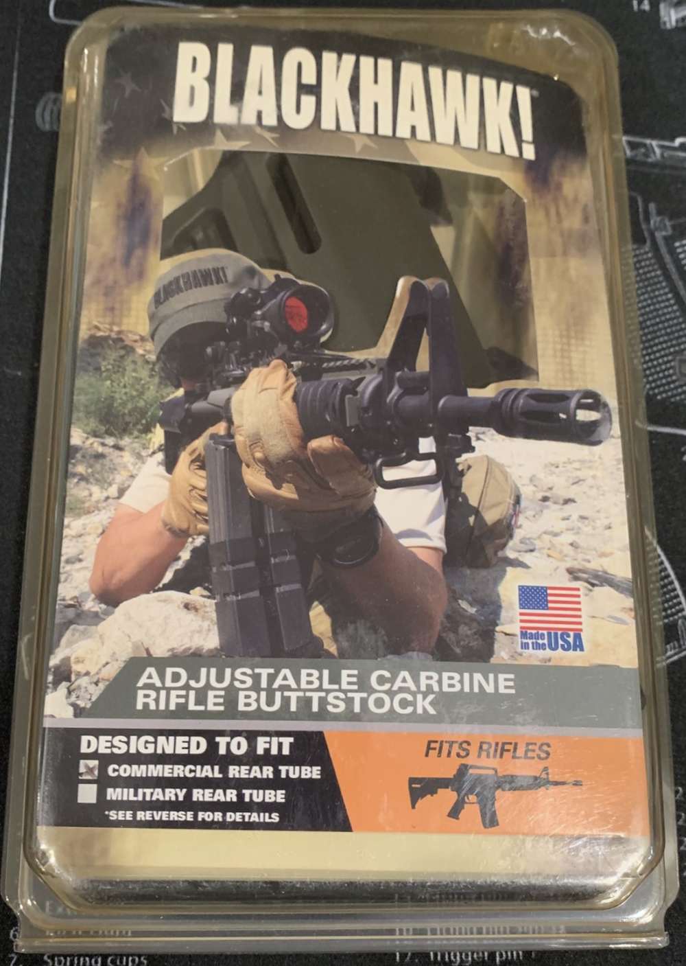 Blackhawk Adjustable AR/M4 Buttstock  - Olive Drab - K11021-C-img-1