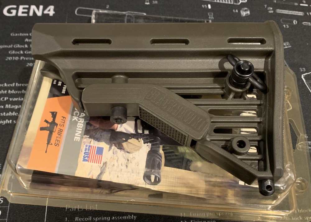 Blackhawk Adjustable AR/M4 Buttstock  - Olive Drab - K11021-C-img-0