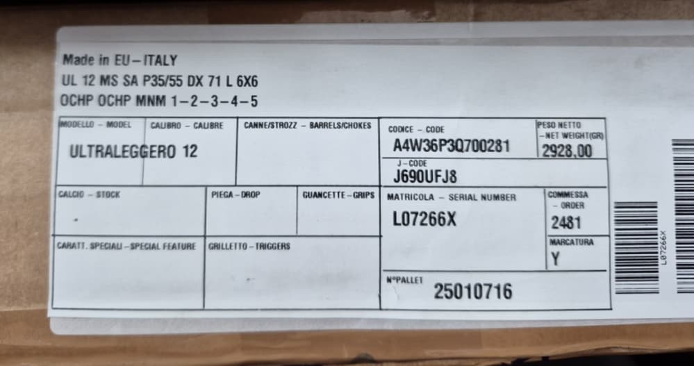 NIB BERETTA 690 ULTRALEGGERO 12GA 28" CASE-img-17