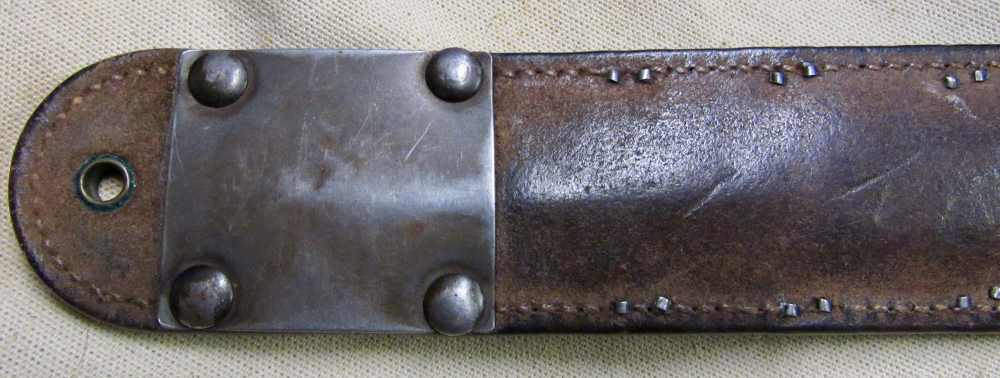 Original Early WWII M3 PAL Blade Marked Fighting Knife W/ Leather Scabbard-img-15