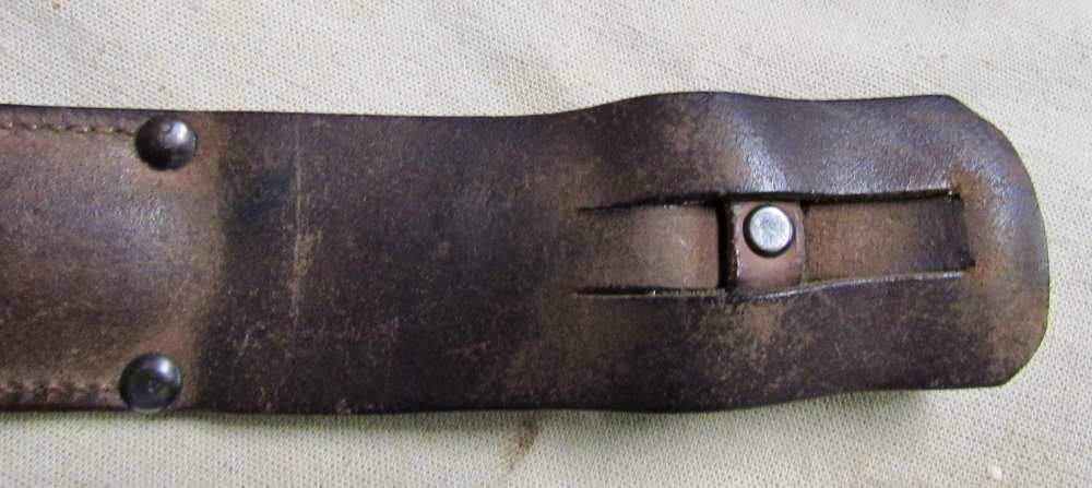 Original Early WWII M3 PAL Blade Marked Fighting Knife W/ Leather Scabbard-img-13