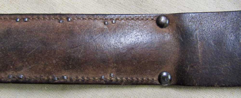 Original Early WWII M3 PAL Blade Marked Fighting Knife W/ Leather Scabbard-img-14