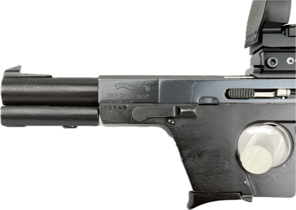 Walther OSP .22 Short Rapid Fire 1966-67 Red Dot -img-7