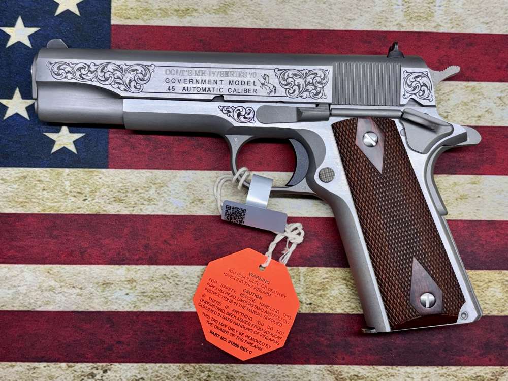 Stunning Colt .45acp Hand Engraved 1911 5" Tyler Gunworks COO1911CSSENTGW-img-0