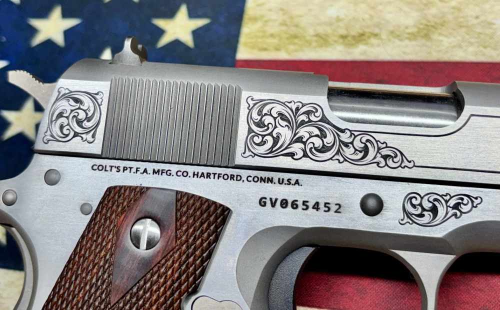 Stunning Colt .45acp Hand Engraved 1911 5" Tyler Gunworks COO1911CSSENTGW-img-6