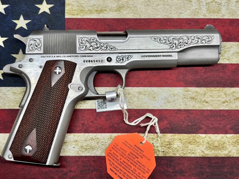 Stunning Colt .45acp Hand Engraved 1911 5" Tyler Gunworks COO1911CSSENTGW-img-4