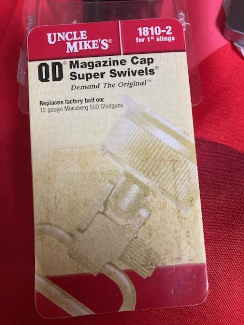 Uncle Mikes Mossberg 500 Magazine cap and super swivels. NOS-img-0