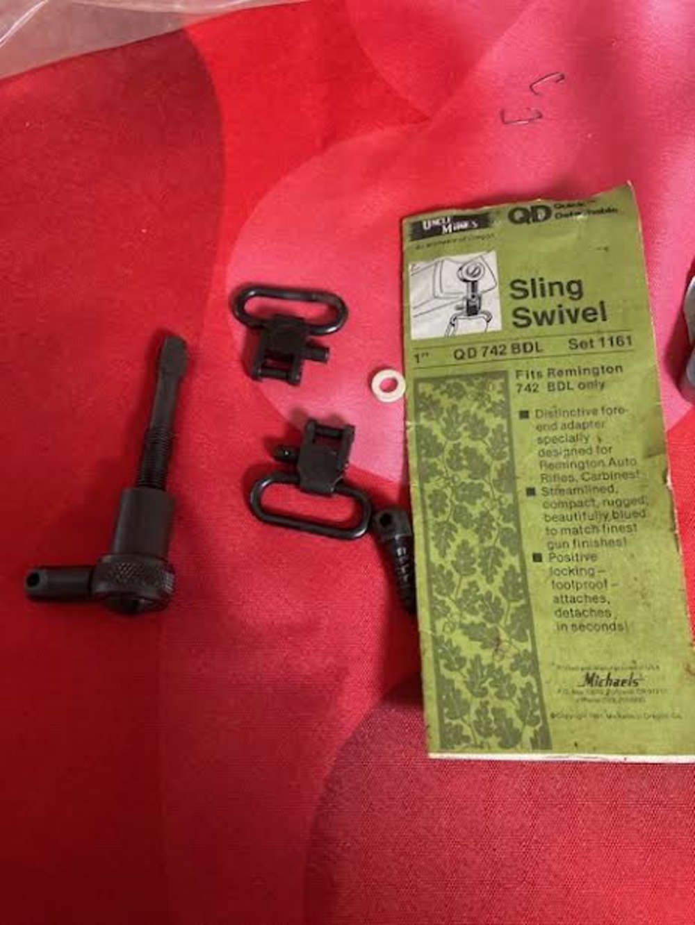 Uncle Mikes  Remington BDL sling swivel kit . NOS good condition-img-0