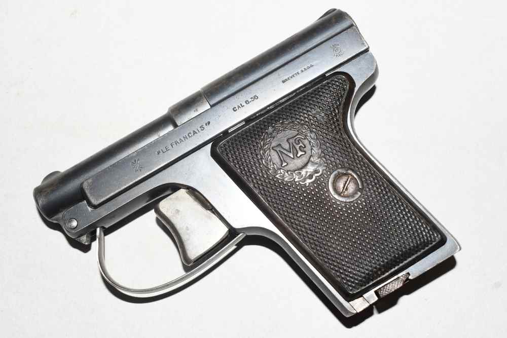 French Manufrance Le Francais Semi Auto Pistol 25 ACP 6.35mm C&R READ-img-5