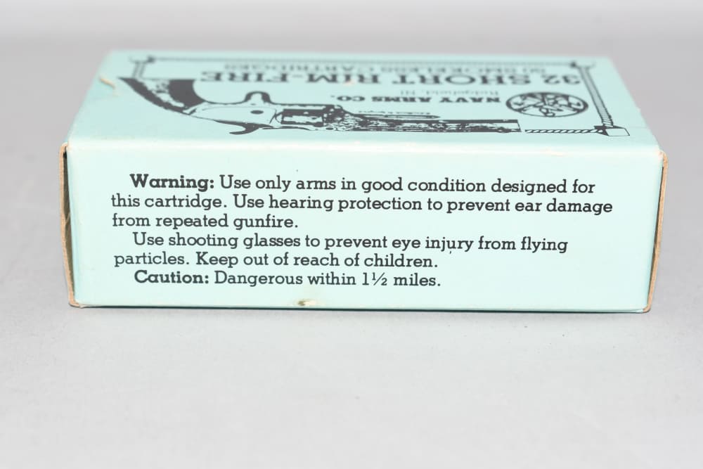 1 Full Factory 50 RD Box Navy Arms CBC Brazil 32 Short Rimfire Ammo-img-2