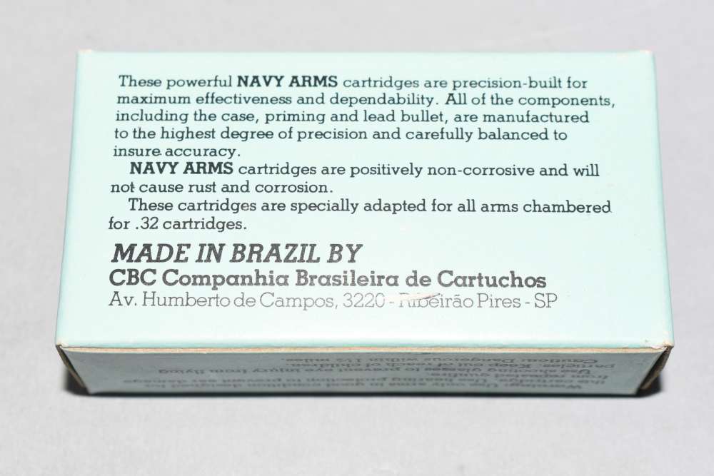 1 Full Factory 50 RD Box Navy Arms CBC Brazil 32 Short Rimfire Ammo-img-1