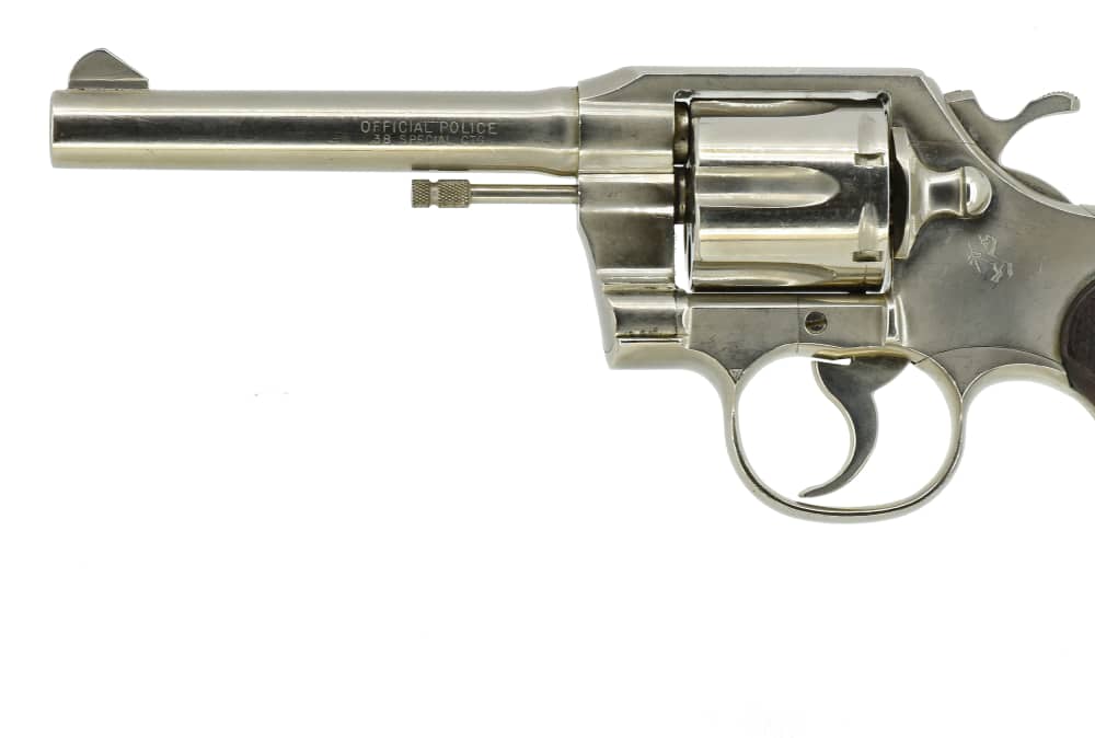 Colt Official Police .38 Spl 5-in Nickel Tennessee Women’s Correctional Gun-img-6