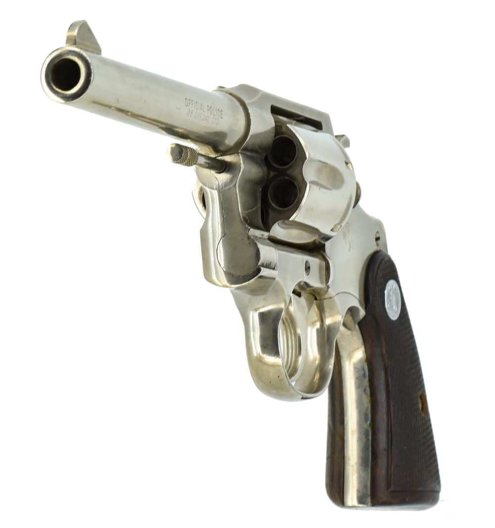 Colt Official Police .38 Spl 5-in Nickel Tennessee Women’s Correctional Gun-img-3