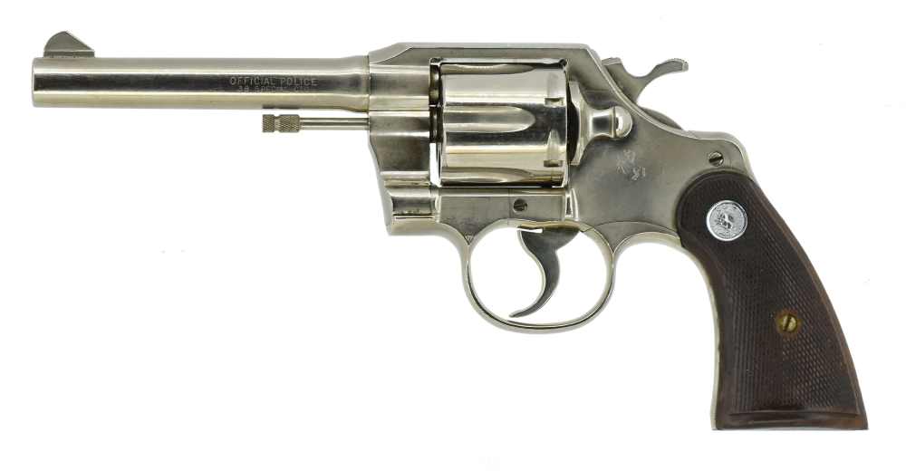 Colt Official Police .38 Spl 5-in Nickel Tennessee Women’s Correctional Gun-img-4