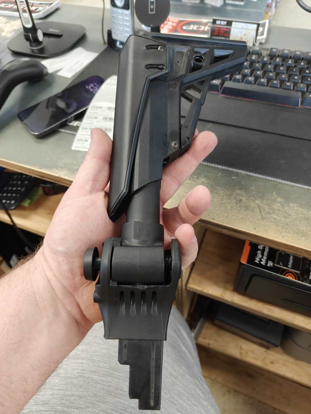AKA-2318 ATI AK-47 Strikeforce Side Folding Stock Black-img-0