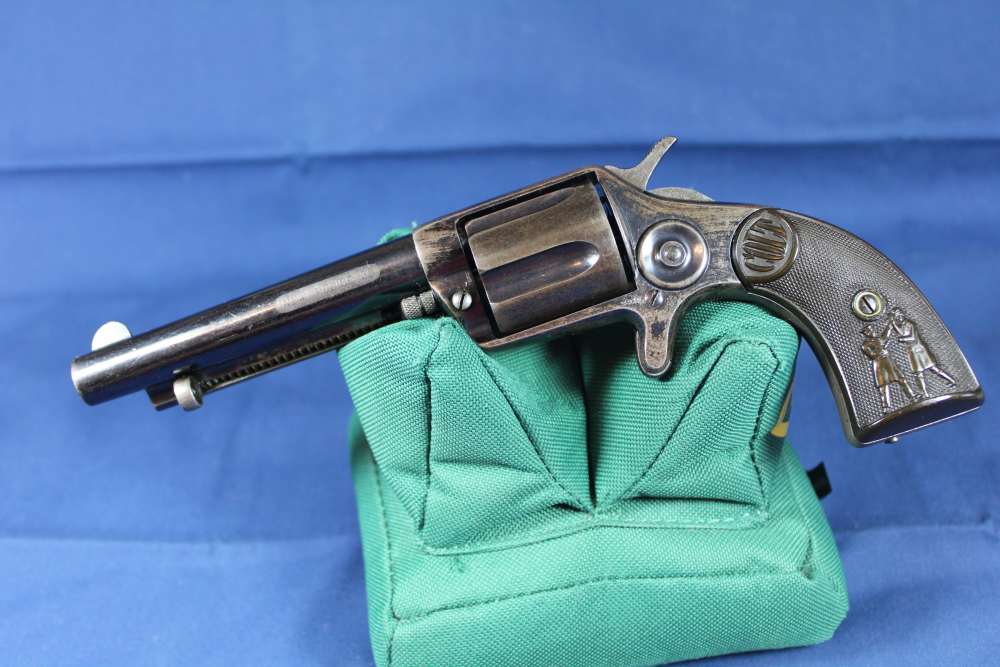 Colt New Police 38 "Cop and Thug" Letter shipped 1883 to London antique-img-0