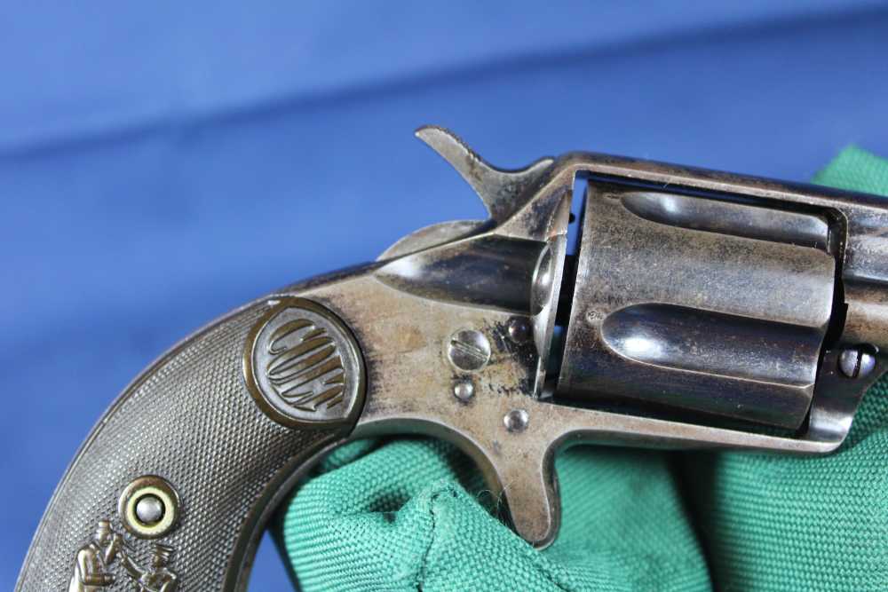 Colt New Police 38 "Cop and Thug" Letter shipped 1883 to London antique-img-10