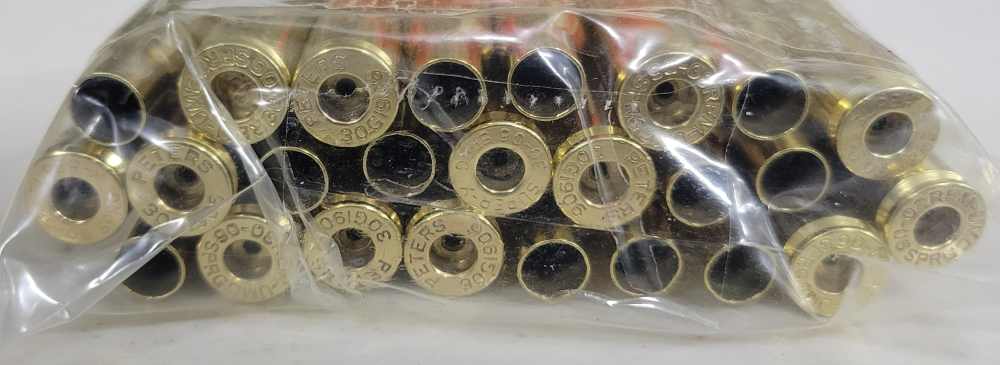 Springfield 30-06 once fired brass lot of 150 pieces -img-1