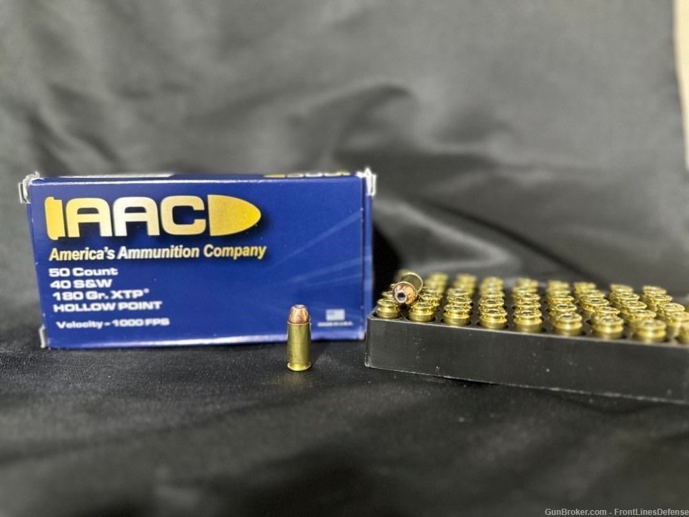 AAC 40 S&W 180 Grain Hollow Point Rounds (50 Count) -img-0