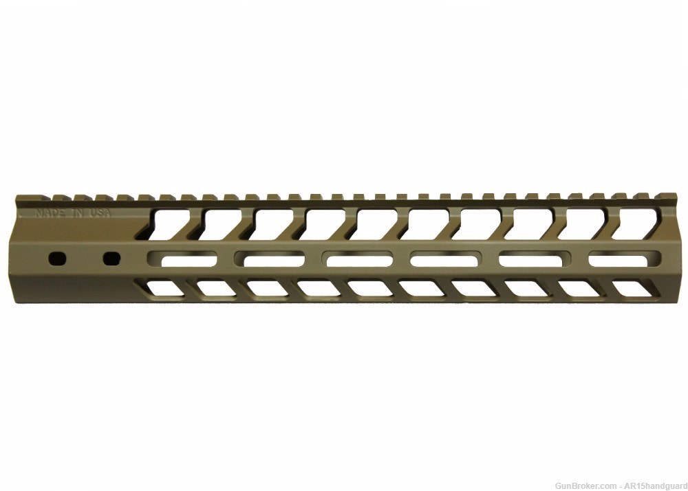 AR15 Stripped upper w/ 12" MLOK Handguard Cerakote FDE Combo (MADE IN USA)-img-1