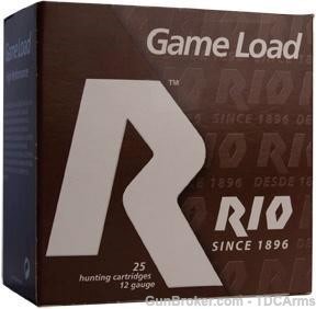 12GA Rio SG326 12 Gauge Ammo 1-1/8OZ #6 Shot 25rd Box RIO Super Game-img-0