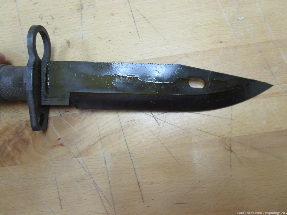 LanCay M9 Military Fixed Blade/Saw Tooth Gray Coated & Sheath-USA-1995-NEW!-img-2